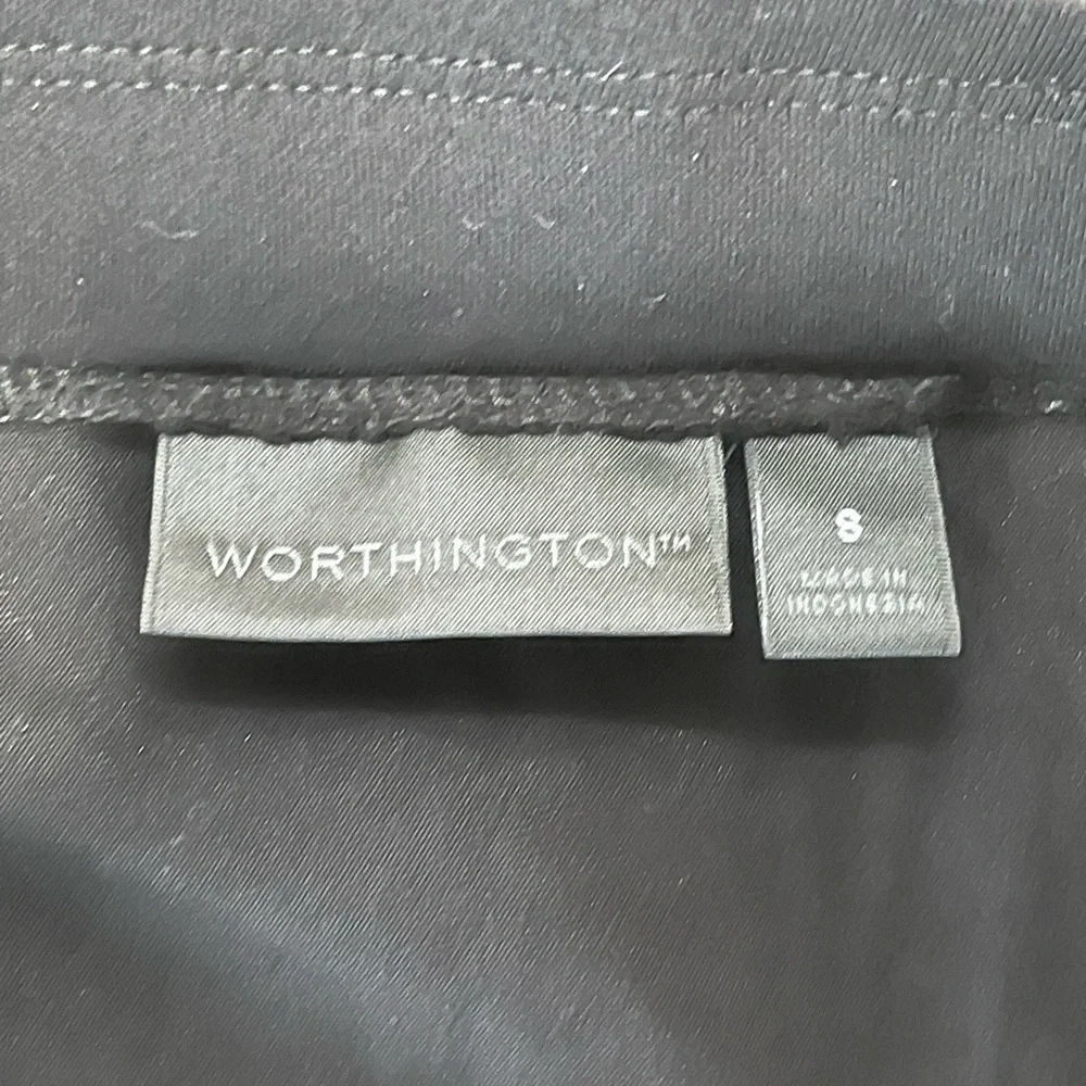 Worthington | Black Pull On Side Ruching Long Maxi Wrap Style‎ stretch Jersey 8